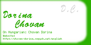 dorina chovan business card